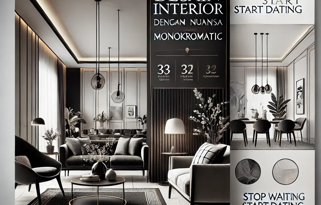 Desain Interior Rumah Dengan Nuansa Monokromatik