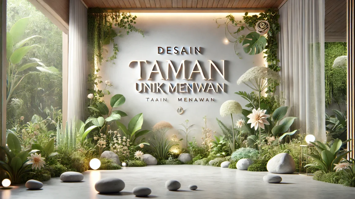 Desain Taman Unik Menawan