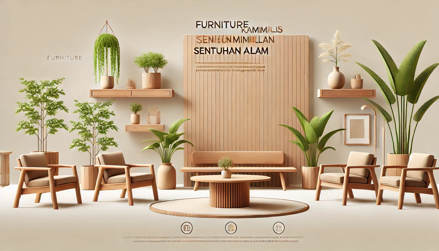 Furniture Kayu Minimalis Sentuhan Alam