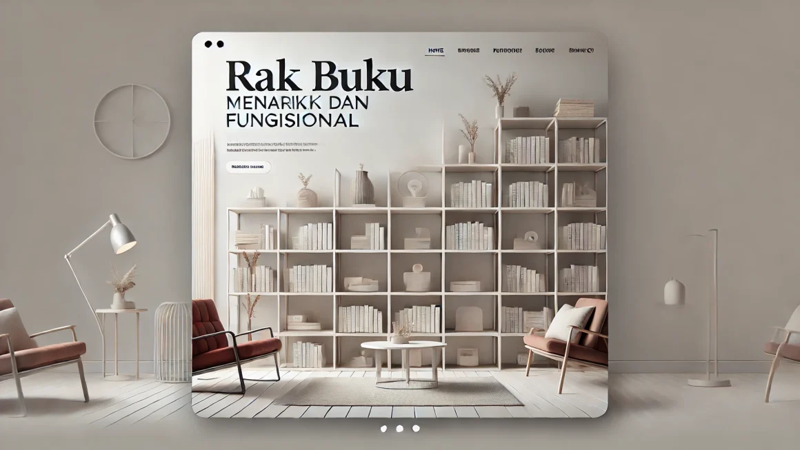 Rak Buku Menarik dan Fungsional