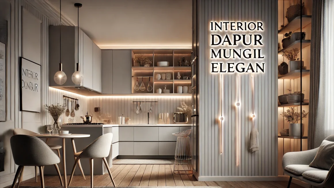 Interior Dapur Mungil Elegan