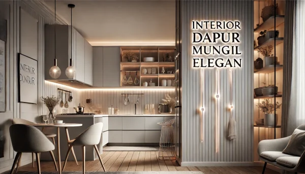 Interior Dapur Mungil Elegan