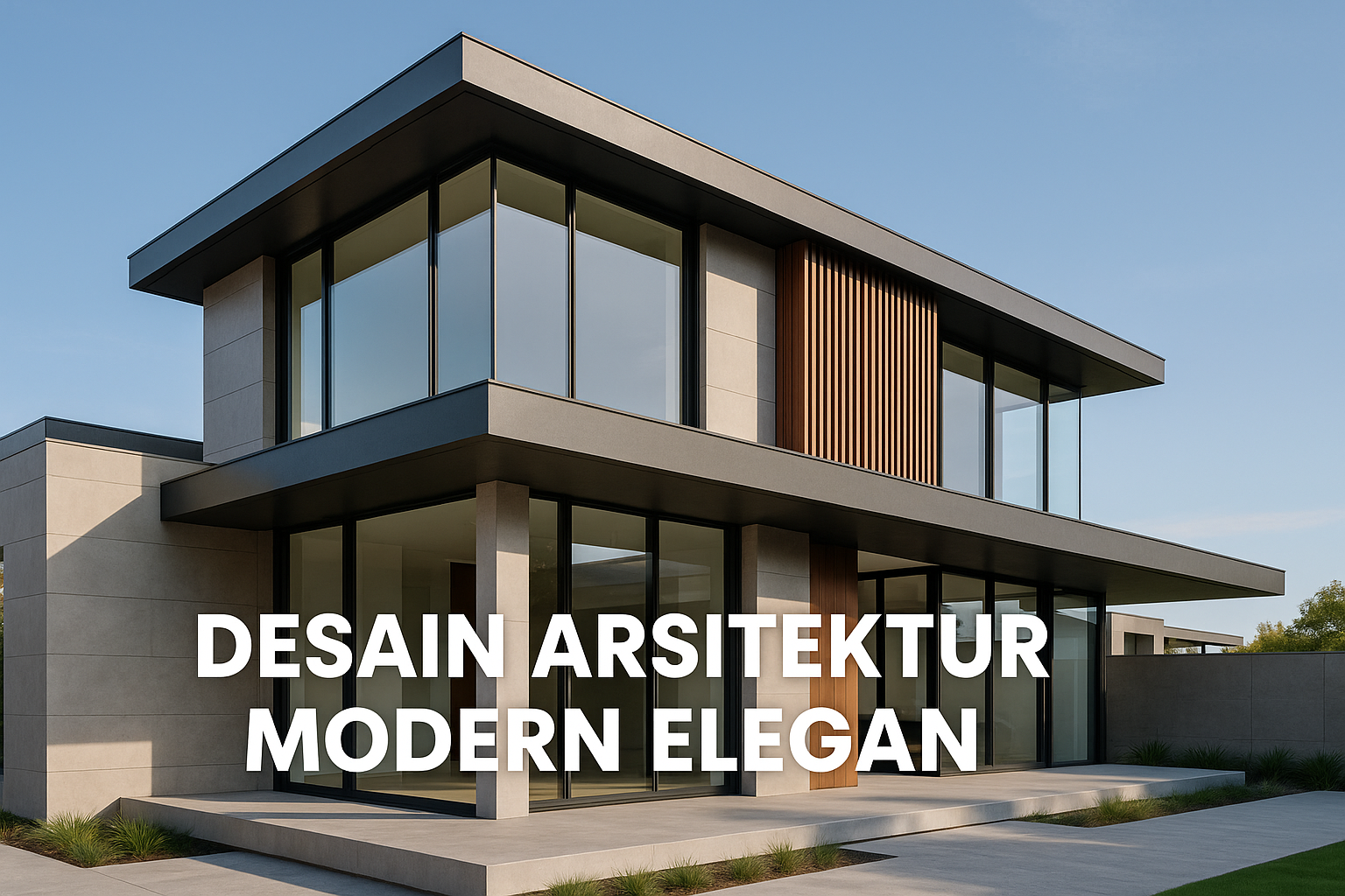 Desain Arsitektur Modern Elegan