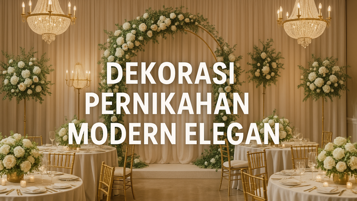 Dekorasi Pernikahan Modern Elegan