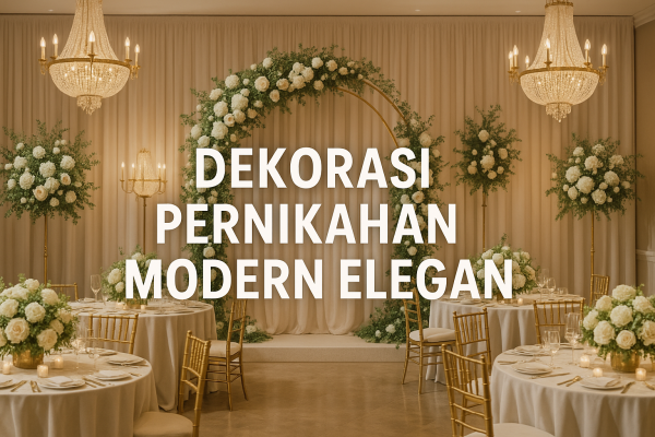 Dekorasi Pernikahan Modern Elegan