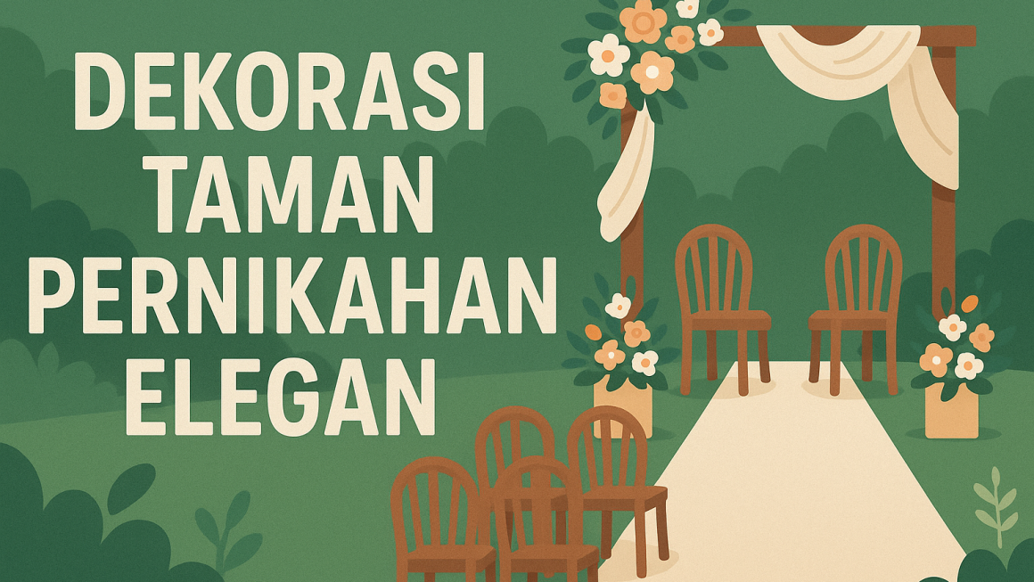 Dekorasi Taman Pernikahan Elegan