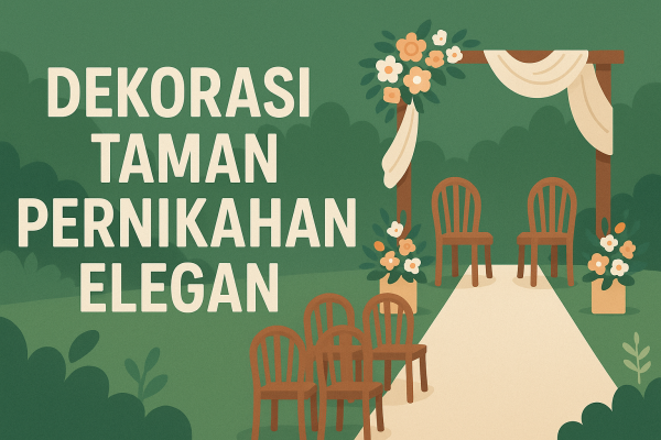 Dekorasi Taman Pernikahan Elegan