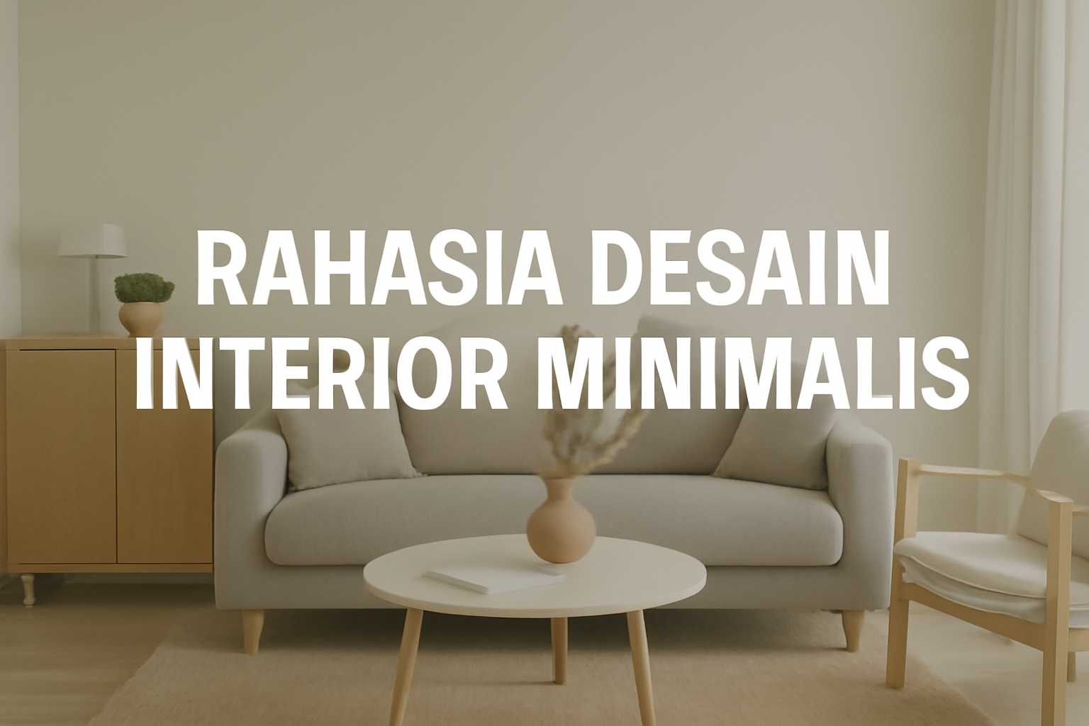 Rahasia Desain Interior Minimalis