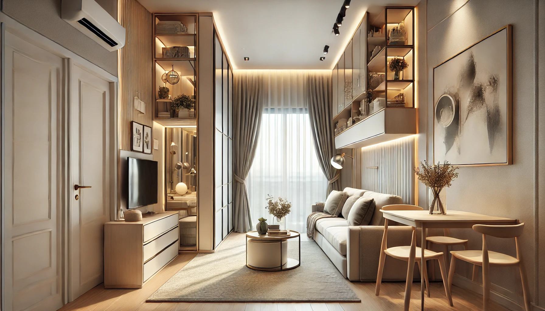 Furnitur Ruang Kecil Elegan 1 Furnitur Ruang Kecil Elegan