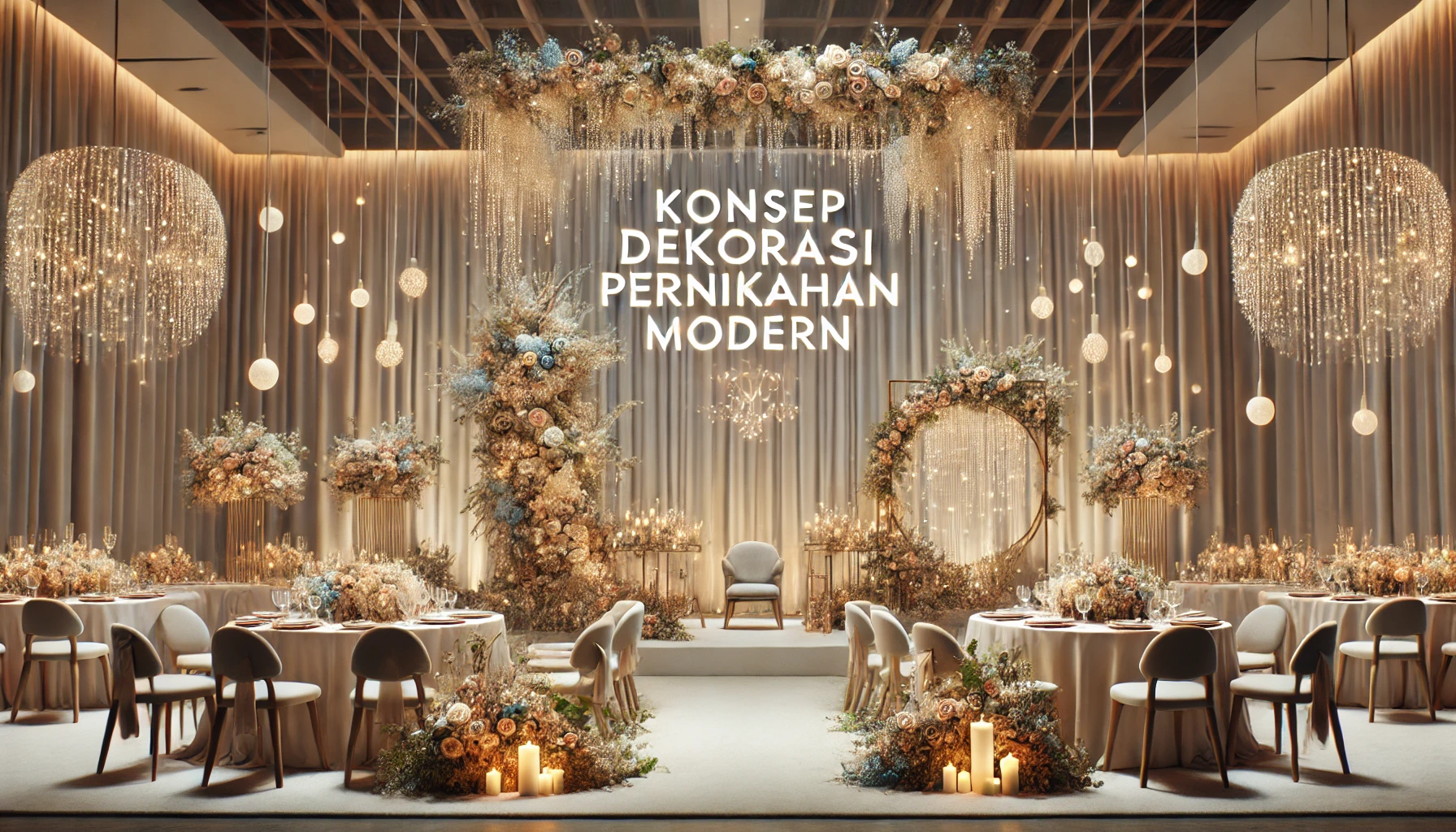 Konsep Dekorasi Pernikahan Modern