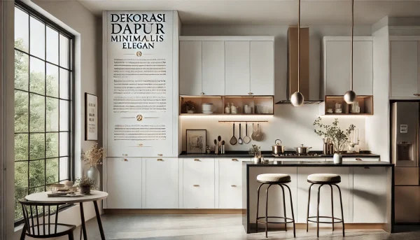 Dekorasi Dapur Minimalis Elegan