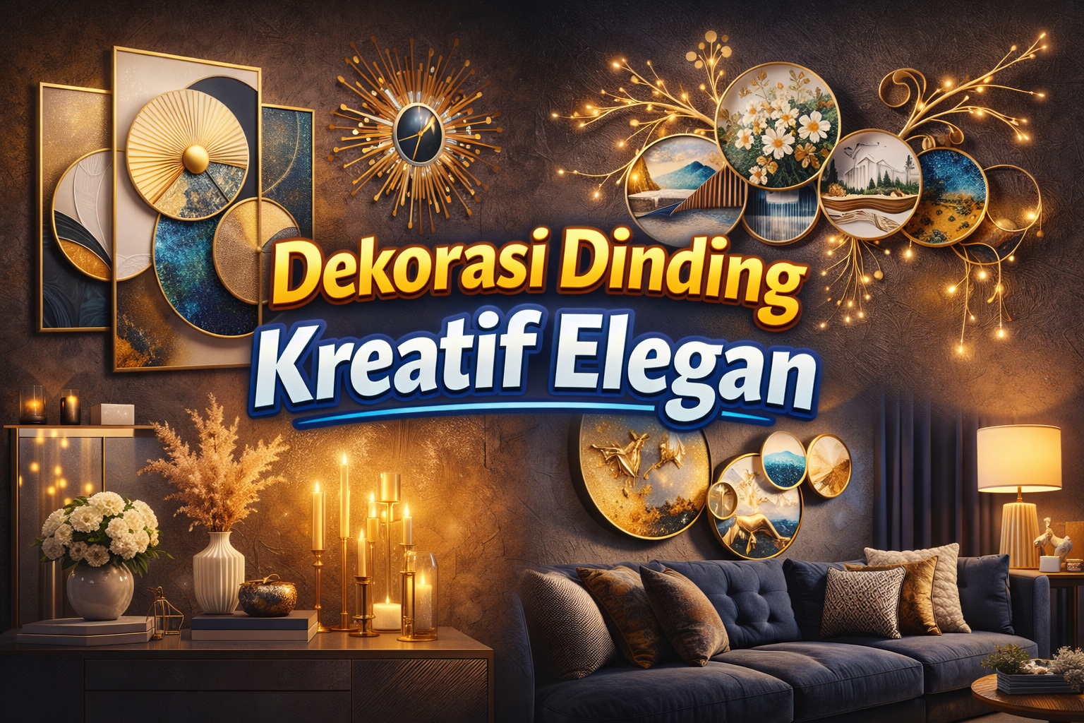 Dekorasi Dinding Kreatif Elegan 1 Dekorasi Dinding Kreatif Elegan