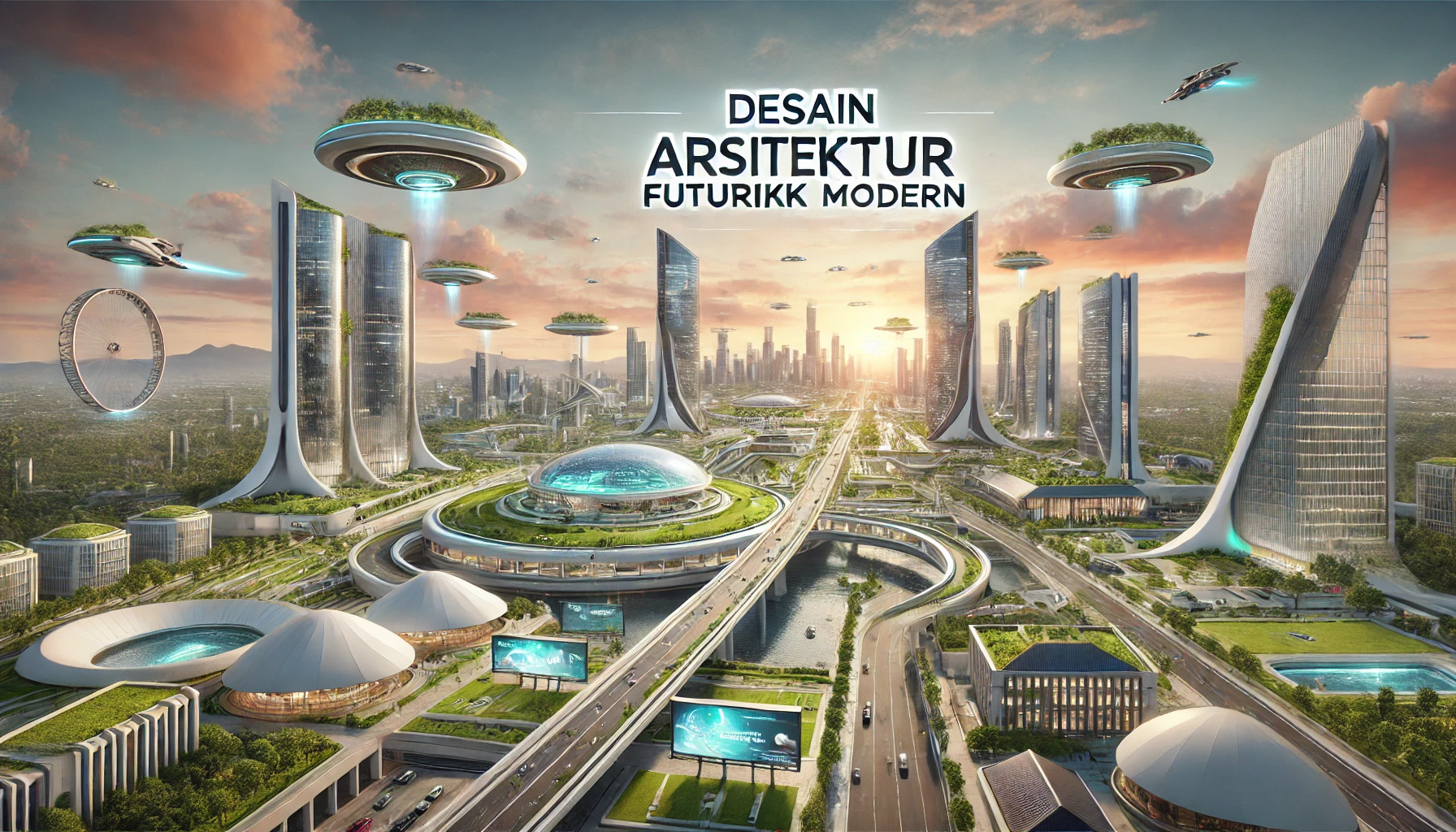 Desain Arsitektur Futuristik Modern